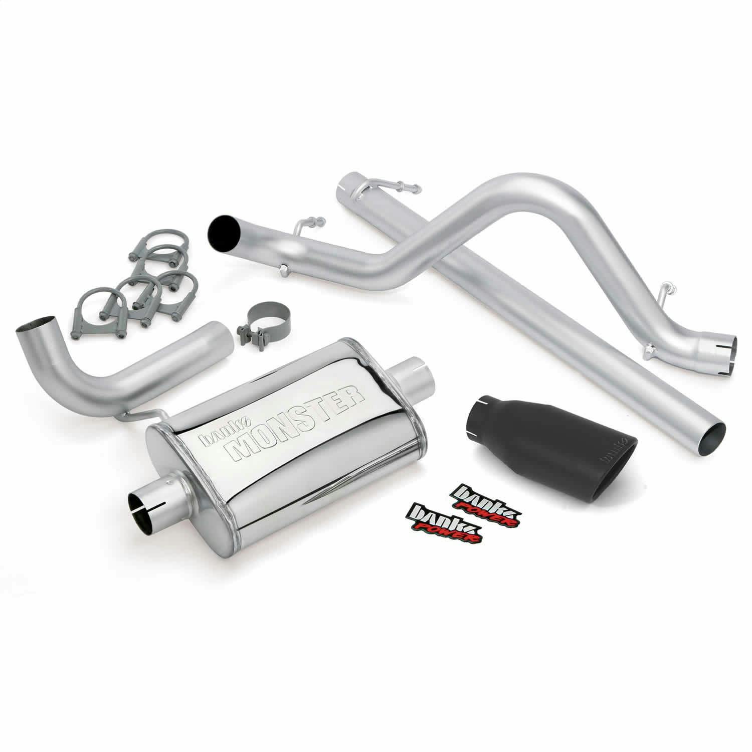 Banks Power 51321-B Monster Exhaust System, 2007-2011 Jeep Wrangler 3.8L, 2 or 4-door