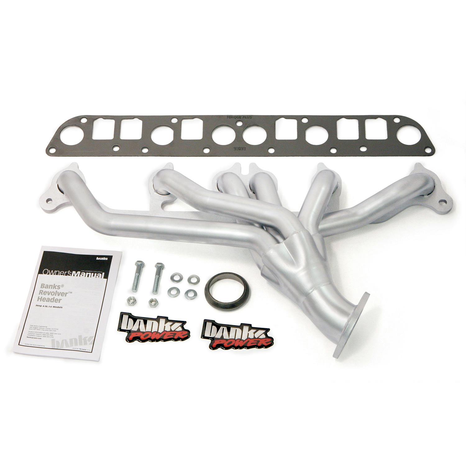 Banks Power 51327 Monster Exhaust System Revolver Exhaust Header with hardware