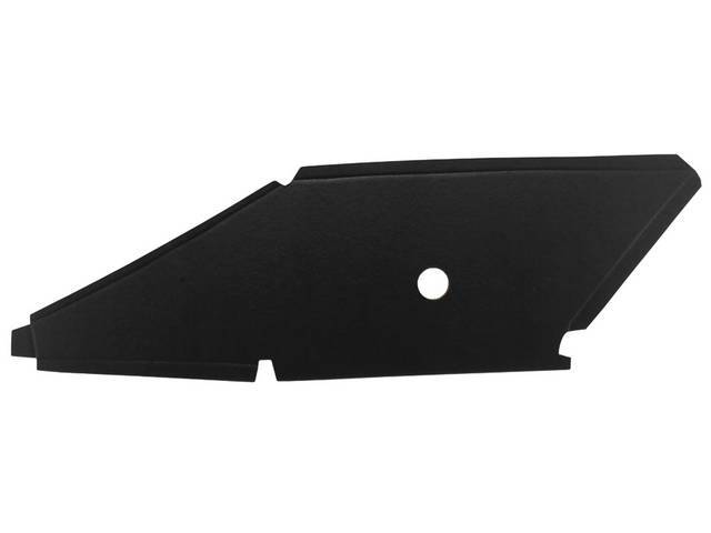 Roof C Pillar Sail Panels, Black