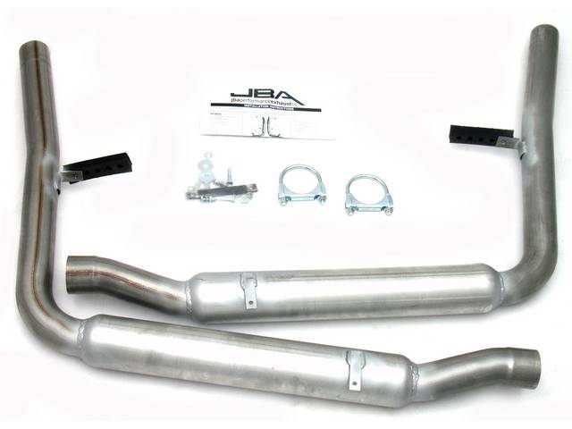 JBA R Model Dual Exhaust Kit, 2 1/2 pipes, Side Exit in Front of Rear Wheels