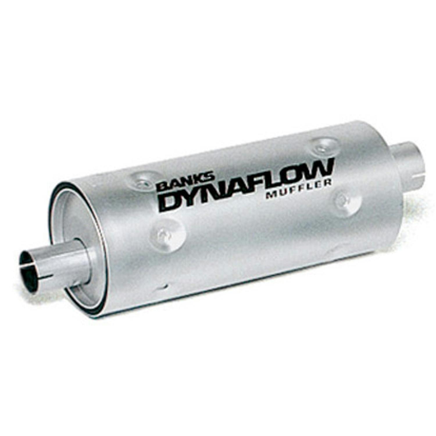 Banks Power 52405 Exhaust Muffler Stainless Steel, 3 inch Inlet X 3.5 inch Outlet with Heatshield