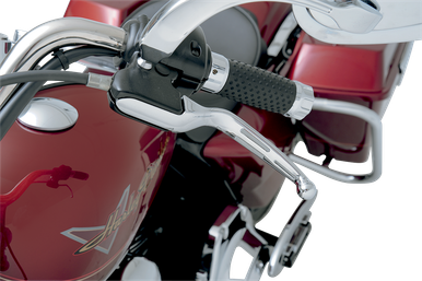DRAG SPECIALTIES Levers - Slotted - Chrome H07-0587