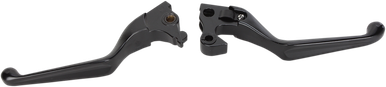 DRAG SPECIALTIES Lever Set - Black H07-0592MB