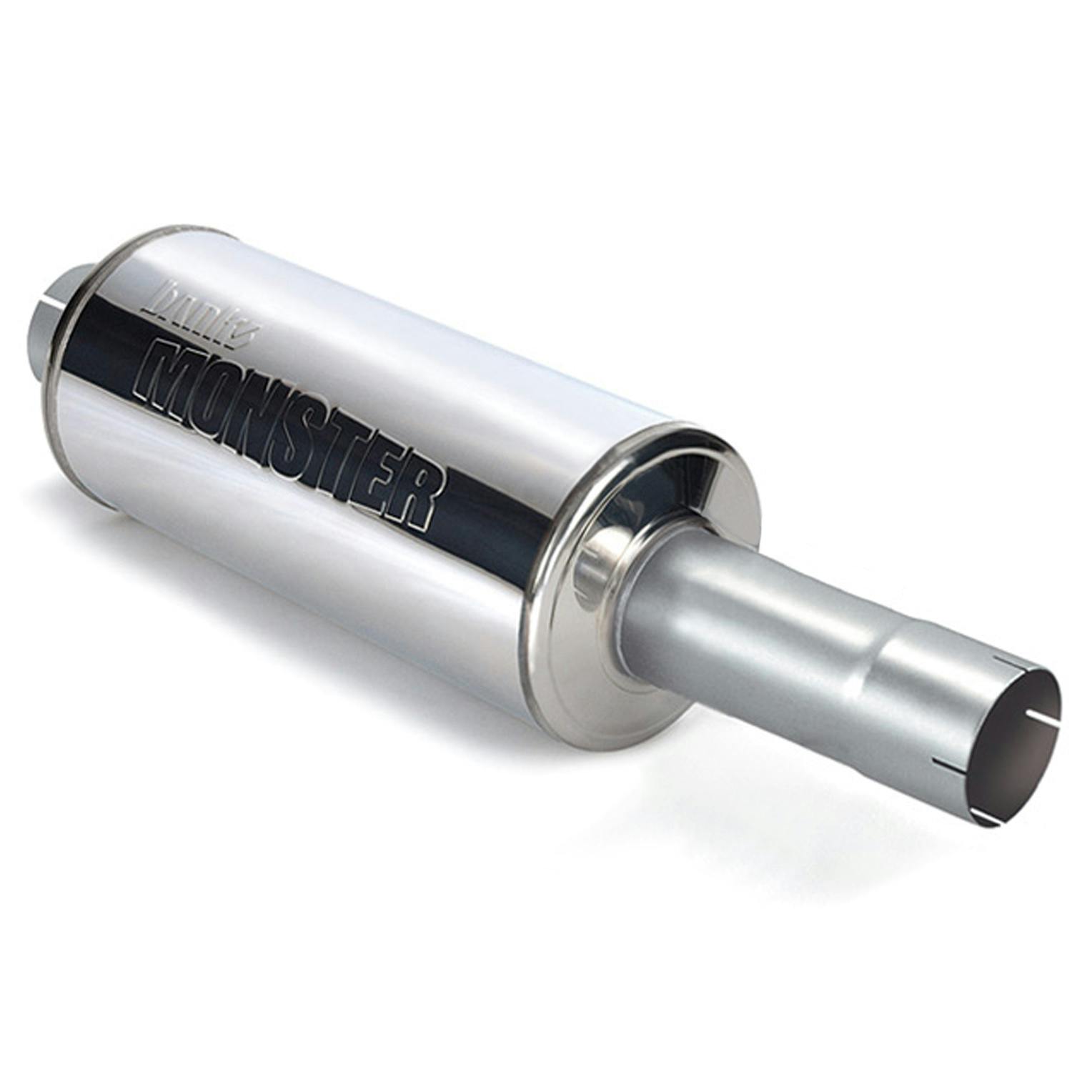 Banks Power 53801 Muffler; 4in. X 4in.; S/S-W/Ext-Various Applications