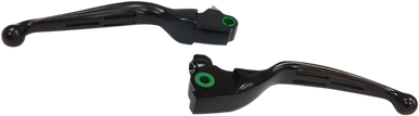 DRAG SPECIALTIES Levers - Slotted - Black H07-0604MB