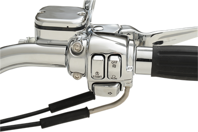 DRAG SPECIALTIES Switch Caps - Standard - Chrome H18-033500-C
