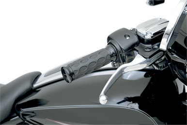 DRAG SPECIALTIES Grips - Hotop - TBW - Black/Rubber 0630-0775