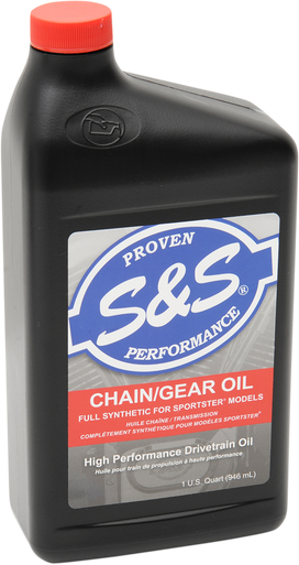 S&S CYCLE Synthetic Chain/Gear Oil - 1 U.S. quart 153763