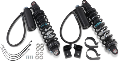 Legend Suspension REVO ARC 14" Standard Duty Black Shocks for 2009-2013 Harley FL Touring 1310-1884
