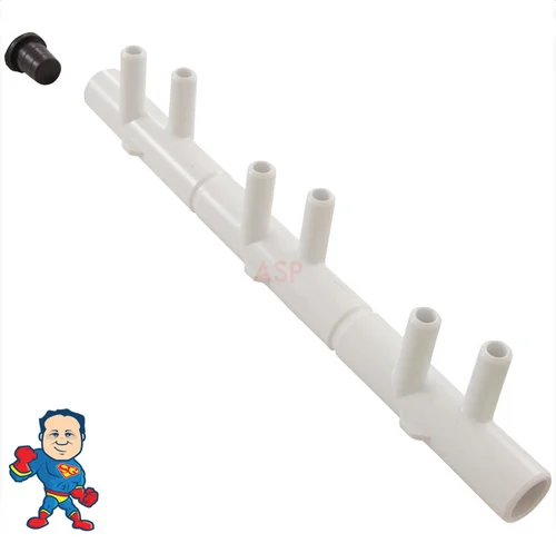 6-Way Barbed Tee Fitting 3/4″ x 3/4″ Main with 3/8″ Side Ports