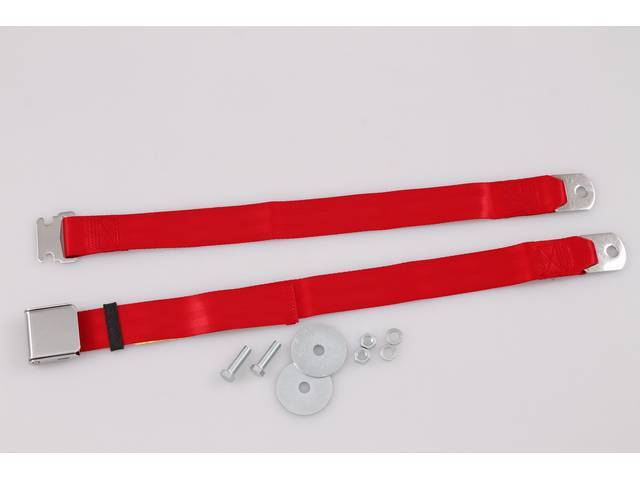 SEAT BELT, CLASSIC STYLE, BY RETROBELT, 2 POINT