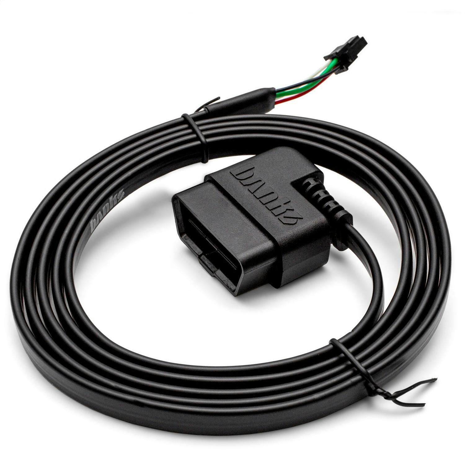 Banks Power 61300-45 4-Pin OBD-II Cable Flat-OBD-II Cable for iDash or PedalMonster