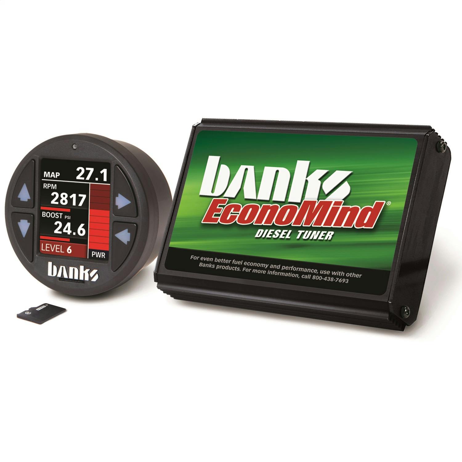 Banks Power 61439 Economind Diesel Tuner w/Banks iDash-1.8 DataMonster-2001-04 Chevy 6.6L; LB7