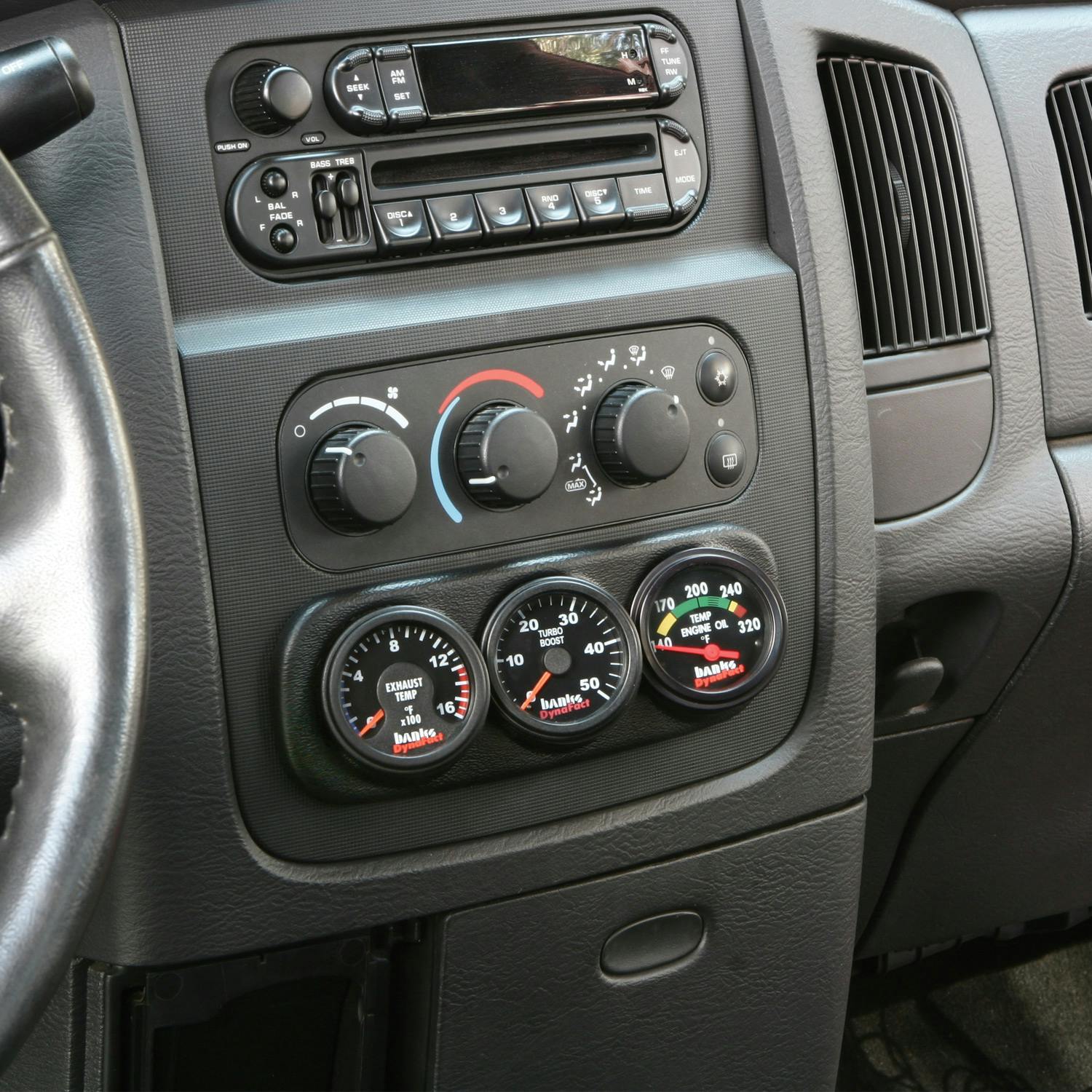 Banks Power 63319 Dash Pod; 3 Gauge-2003-05 Dodge Ram