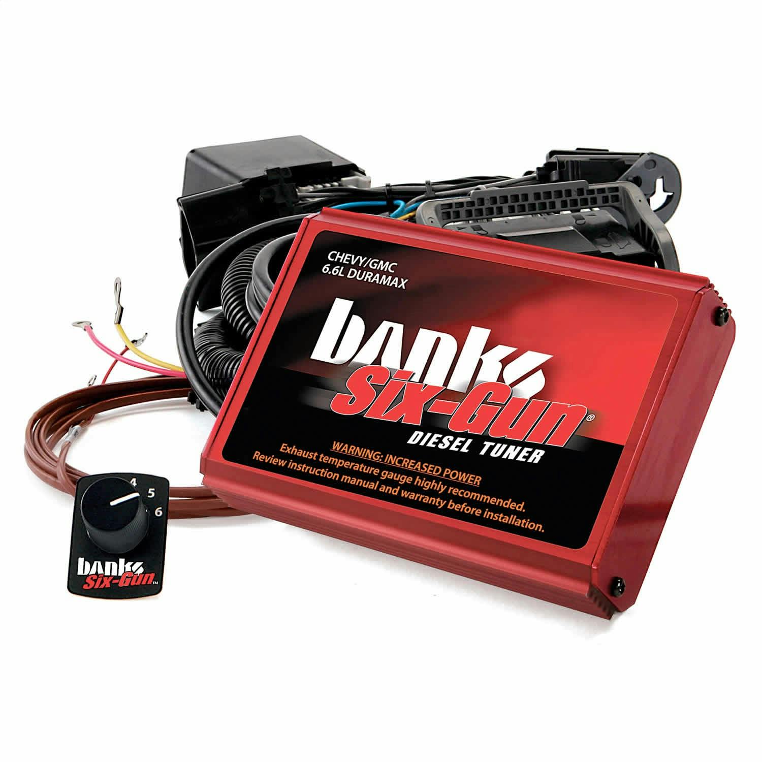 Banks Power 63767 Six-Gun Diesel Tuner; W/Switch-2001-04 Chevy 6.6L; LB7