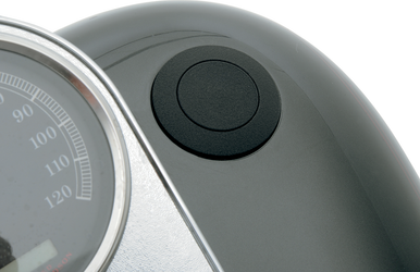 DRAG SPECIALTIES Vented Pop-Up Gas Cap - Black Wrinkle 03-328B-A