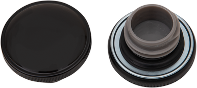 DRAG SPECIALTIES Non-Vented Screw-In Gas Cap - Black 03-0305GB-B