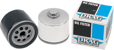 DRAG SPECIALTIES Magnetic Ring Oil Filter with Nut - Chrome - 2-1/4" 14-0004HPK-BX29