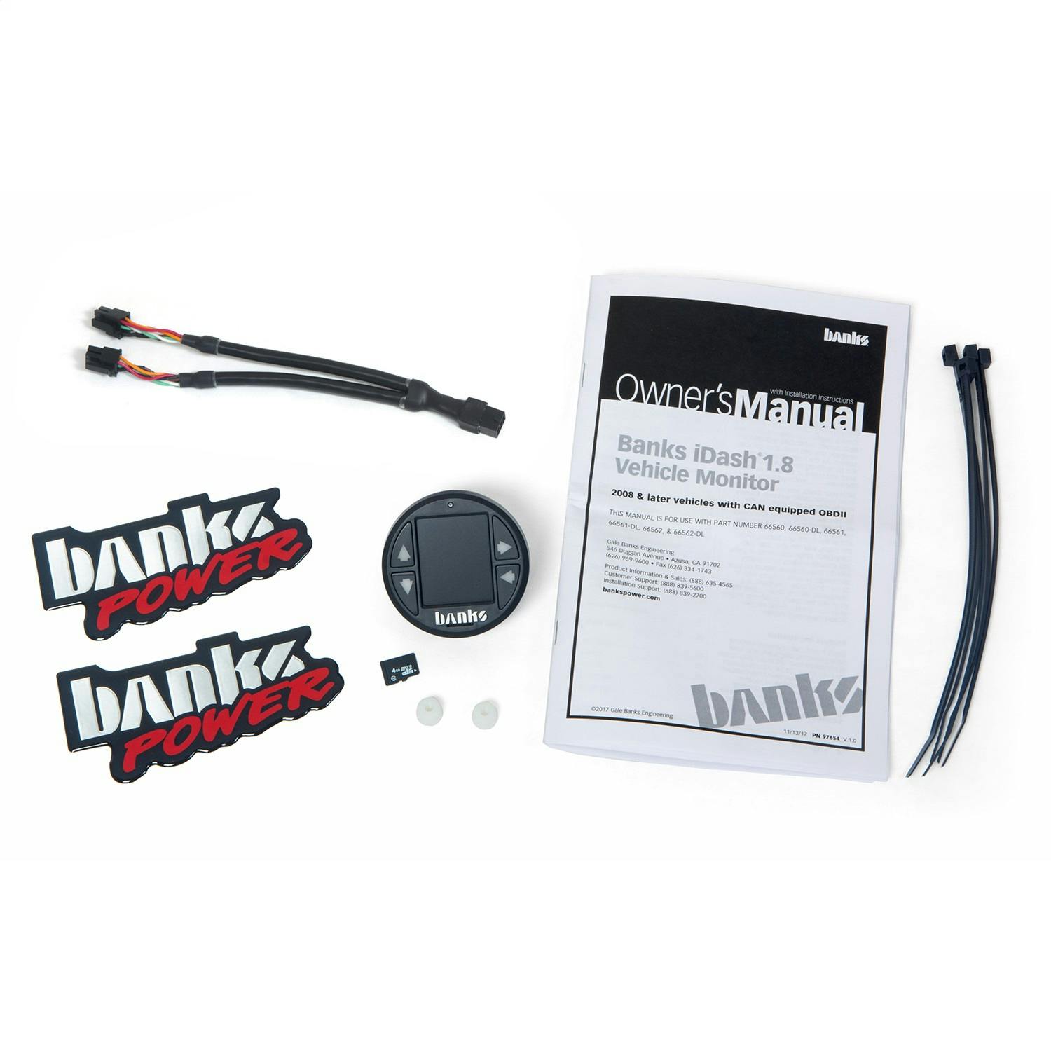 Banks Power 66762 iDash 1.8 DataMonster; Universal CAN; Gauge Expansion Kit