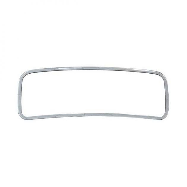 Windshield Frame - Chrome - Stock - Includes Mounting Screws, Seam Clips & Rubber Gasket - USA Made