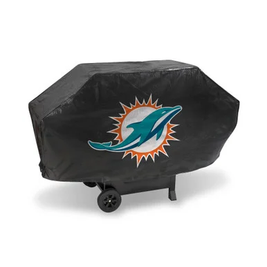 68″ x 35″ Blue and Orange NFL Miami Dolphins Deluxe Grill Cover
