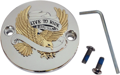 DRAG SPECIALTIES Points Cover - Chrome/Gold/Black I30-0223GA