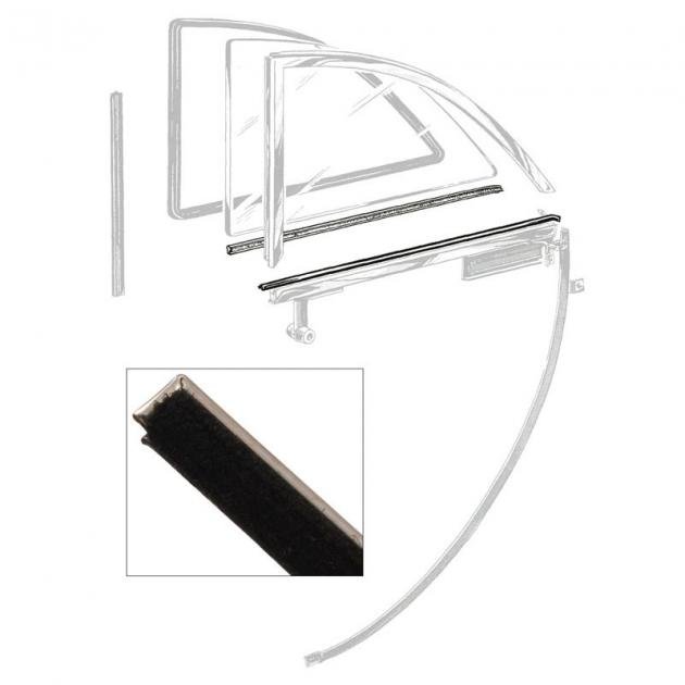Dennis Carpenter Quarter Window Glass Anti-Rattler Kit - Right - Covertible - 1952-54 Ford Car BA-7629732-PR