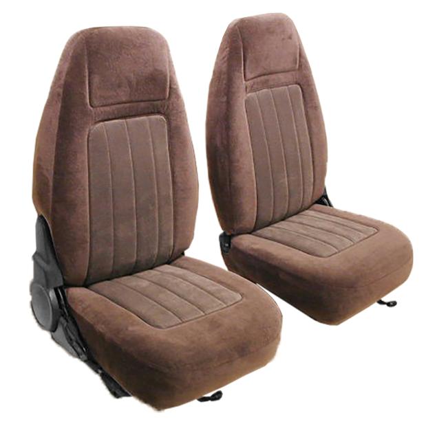 Acme Auto Front Buckets and Rear Bench Seat Upholstery with Seat Belt Cutouts U187