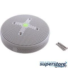 6HPHA103 AquaStar Pool Products 6″ Suction Outlet Cover,w/SS Screws(4)HydroAir Rplcmt,LtGray