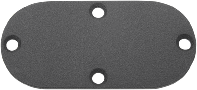 DRAG SPECIALTIES Inspection Cover - Wrinkle Black 14009W