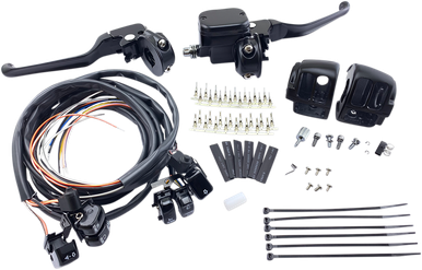 DRAG SPECIALTIES Handlebar Controls - 9/16" Master Cylinder - '96 - '11 - Black H07-0748AKMB