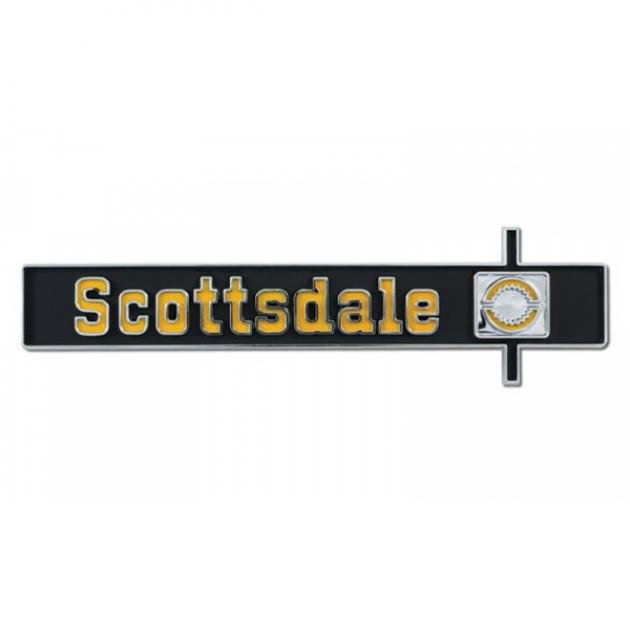 Chevy Truck Dash Emblem "Scottsdale" 1975-1980