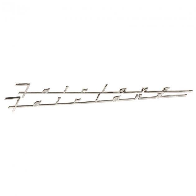 Dennis Carpenter Body Script - Chrome - "Fairlane" - 1957-58 Ford Car B7A-16098-PR