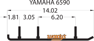 Woody's Extender Trail III Flat-Top Runner 2013-2014 Yamaha FX Nytro EYV3-6590