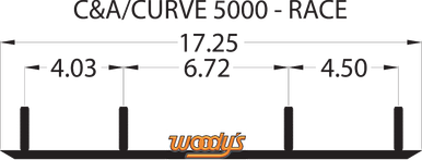 Woody's Snocross Competition Flat-Top Wear Bar 6" 60° Ski-Doo MX Z 800 X 2010 SCC-5006