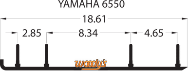 Woody's Trail Blazer IV Flat-Top 6" 60° Yamaha Mountain Max 600 2000-2002 TYV4-6550