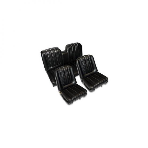 Front & Rear Seat Cover Set, For Cars With Front Buckets, Fastback, Galaxie 500 XL, 1962-1963