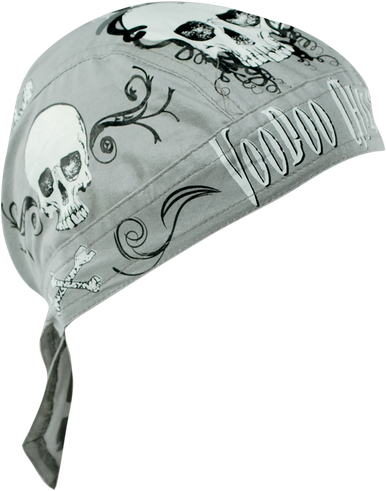 ZAN HEADGEAR Flydanna‚Â Head Wrap - Voodoo Child - Gray Z668