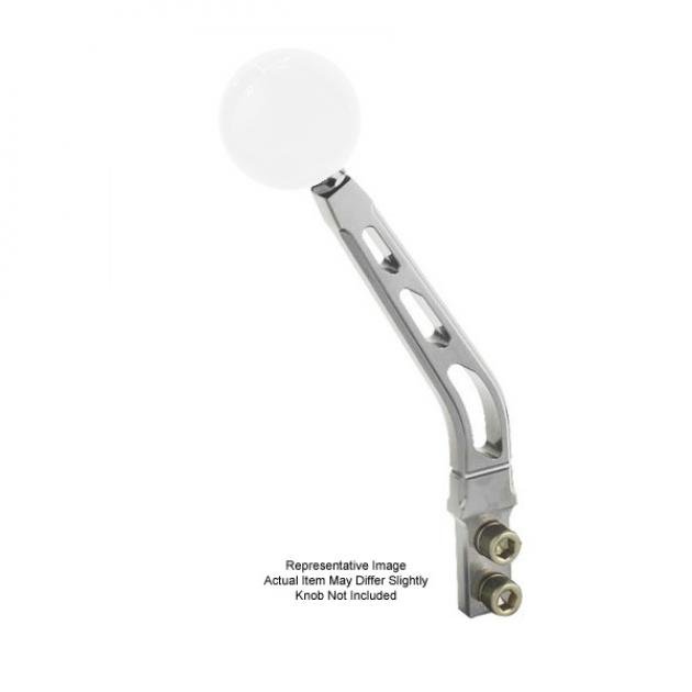 Shifter Lever, Windowed, Single Bend, Brushed Billet Aluminum, For Tremec T5, T45, T56Manual Transmission