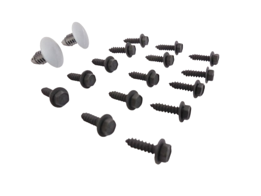 Redline Restomotive 1974-1977 Chevrolet Camaro Rear Bumper Filler Panel Hardware Set