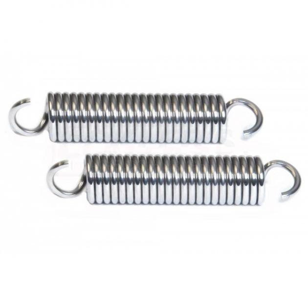 Camaro Polished Stainless Steel Hood Hinge Springs, StockHood, 1970-1975