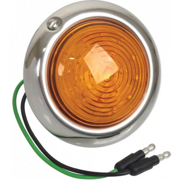LED Parking Light Assembly, Amber Lens, Ford, 1947-1948