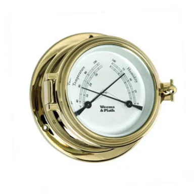 8″ Gold and White Adjustable Weatherproof Round Comfortmeter
