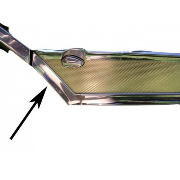 Door Molding, "Check Mark", Stainless, Pair, Fairlane, 1957
