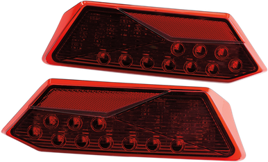 MOOSE UTILITY LED Tail Lights - RZR1000 - Red 100-3385-PU