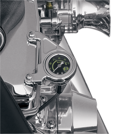 ARLEN NESS Oil Pressure Gauge Kit - Radius - Chrome 15-658