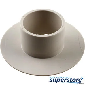 883612036007 AquaStar Pool Products Wall Fitting, Retro 4″ dia, 2-3/8″hs, 2″s, White 420SI101