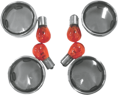 DRAG SPECIALTIES Lens Kit with Trim Ring - Smoke L12-0226L