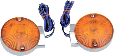 DRAG SPECIALTIES Turn Signal Light Kit - Chrome - Front FLT L12-6030AF
