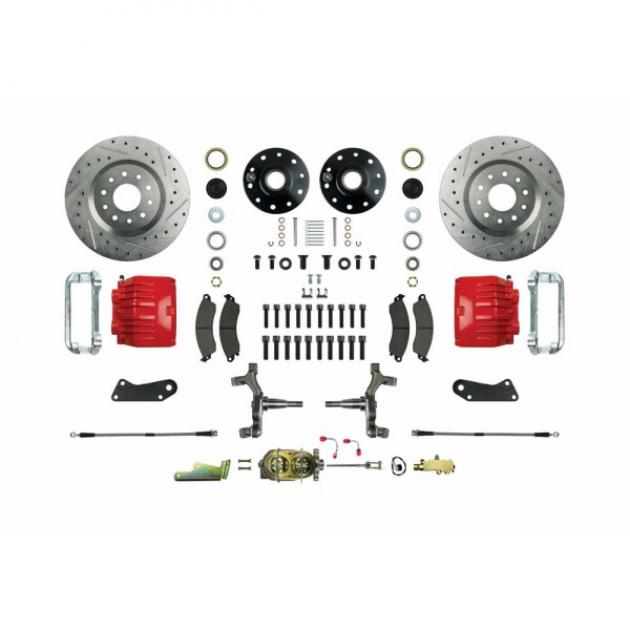 Signature Series Big Brake Front Disc Conversion, Drop Spindles, Manual, 1967-1969